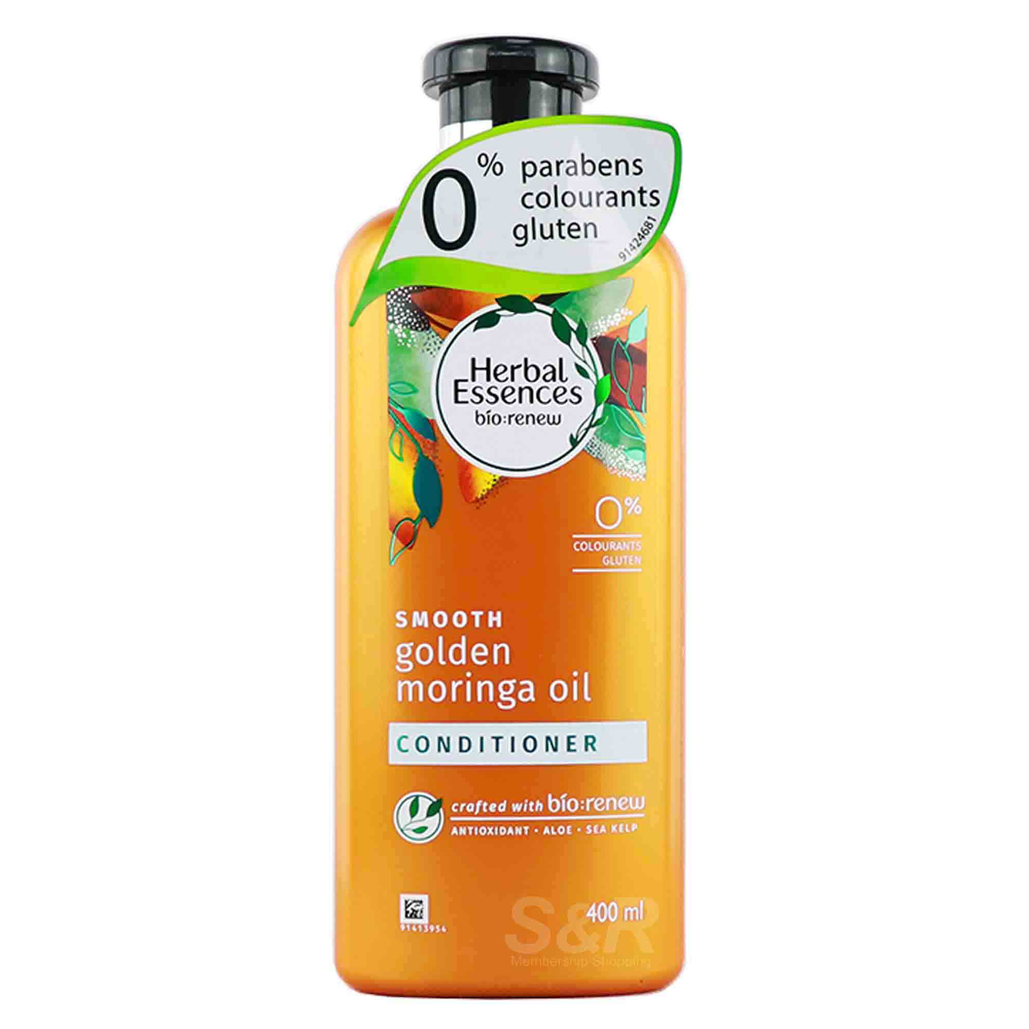 Herbal Essences Bio:Renew Smooth Golden Moringa Oil Conditioner 400mL Herbal Essences Bio:Renew Smooth Golden Moringa Oil Conditioner 400mL